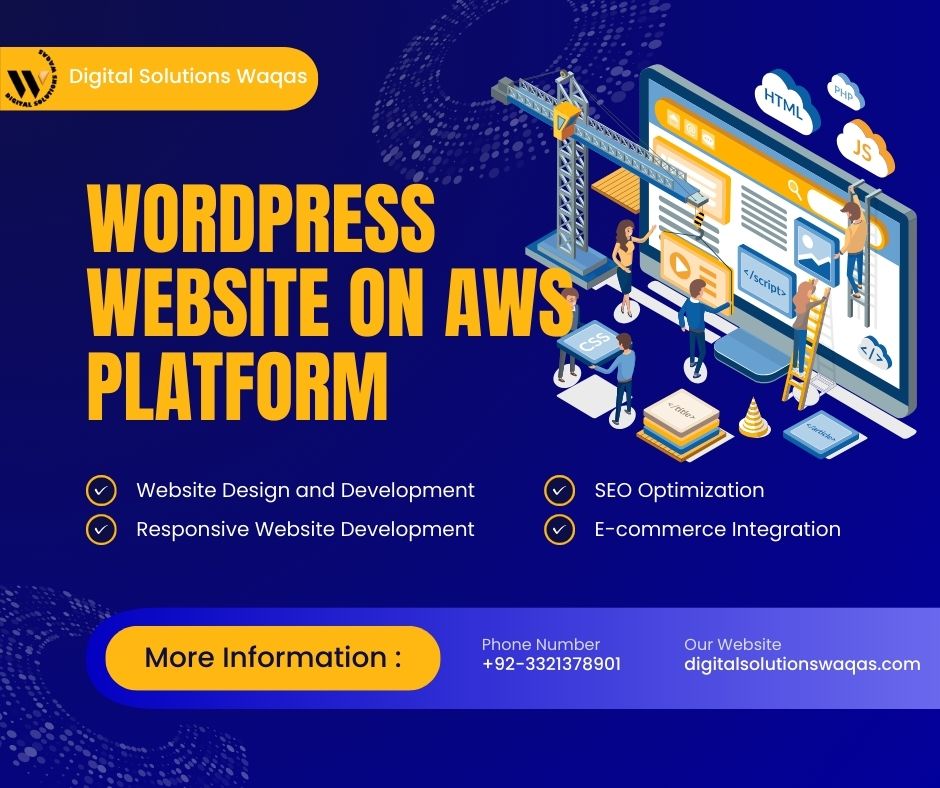 wordpress website on aws platform-Digital Solutions Waqas